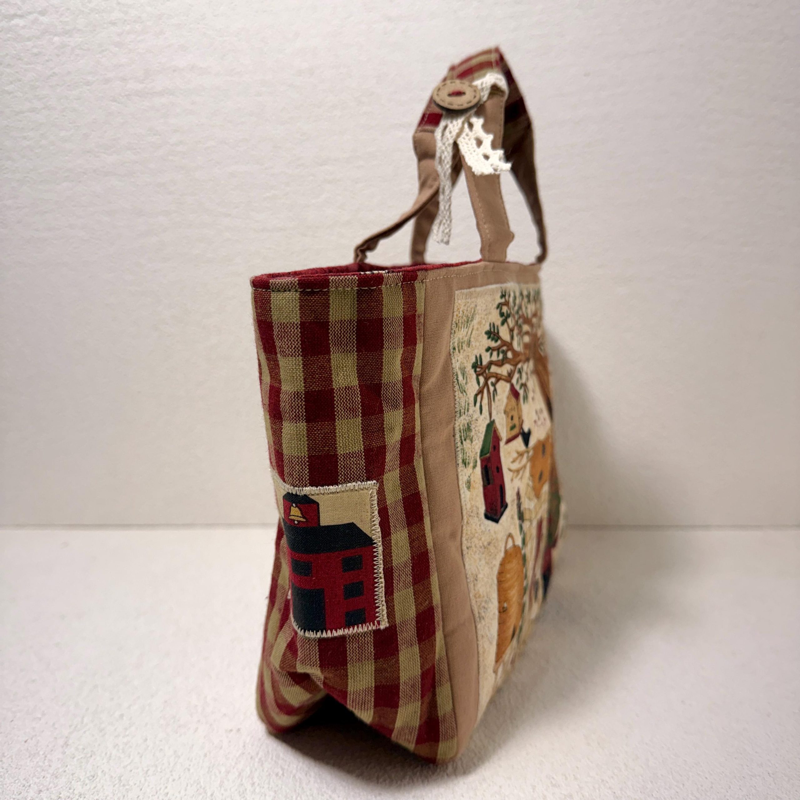 Forest Storybook Appliqué Fabric Tote Bag - Image 6