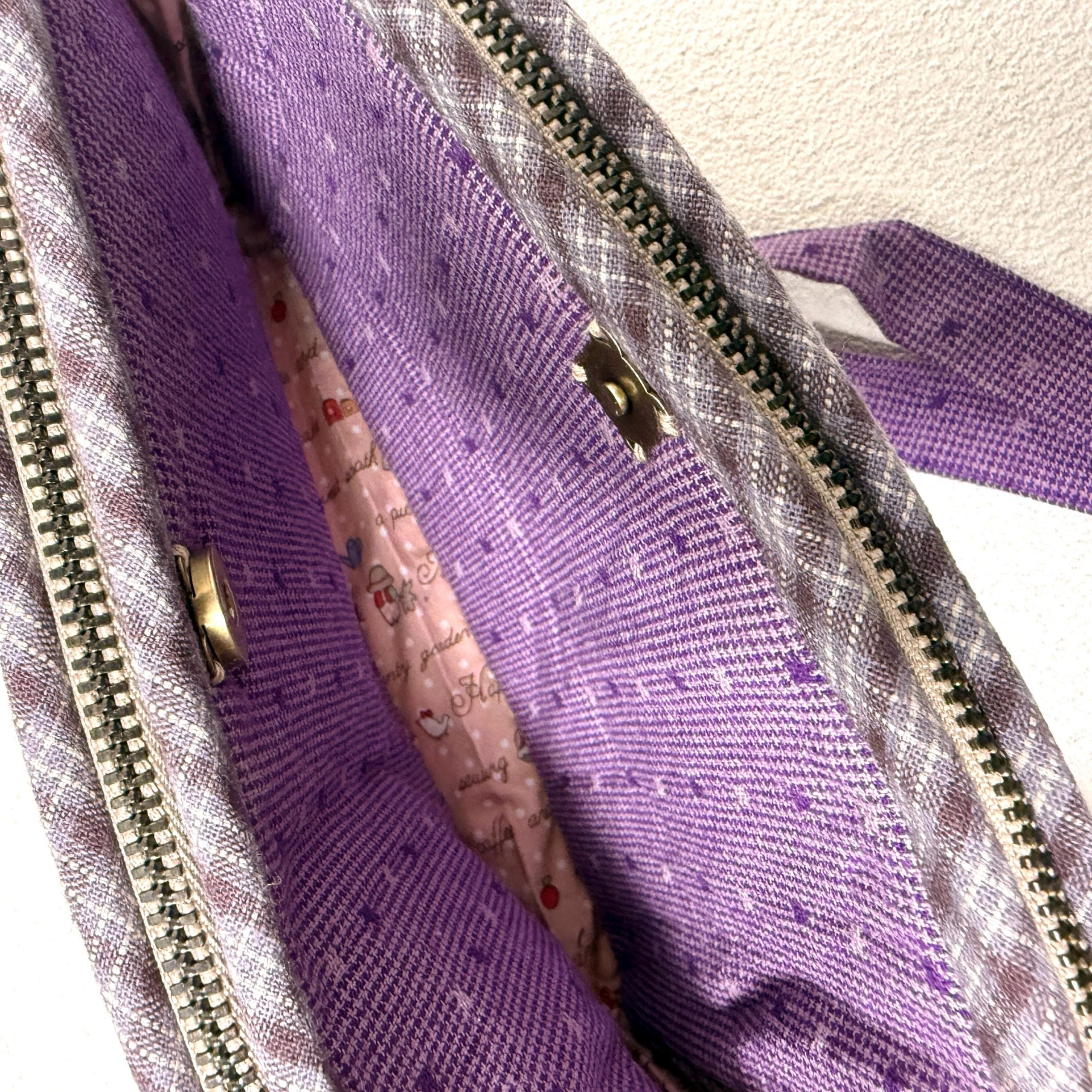 Whimsical Countryside Girl and Chicks Appliqué Quilted Fabric Crossbody Bag - Image 5