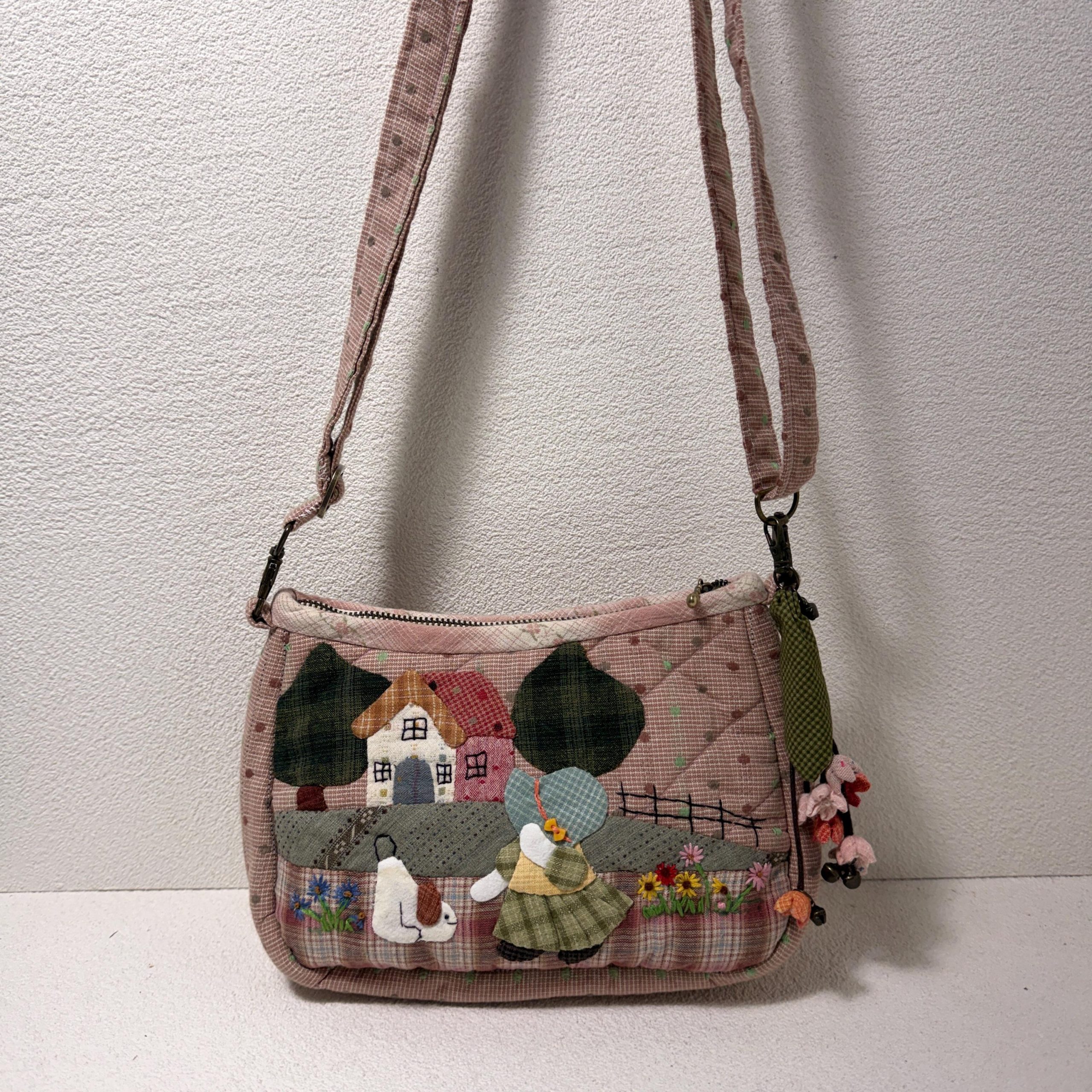 Whimsical Woodland Storybook Appliqué Fabric Tote Bag
